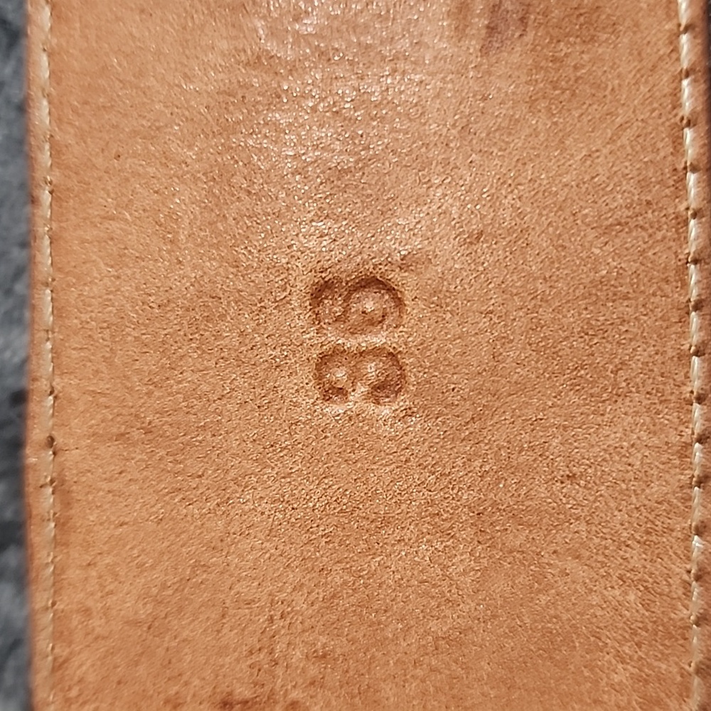 Dos De Oro Brown Crocodile Embossed Belt - Picture 3 of 8